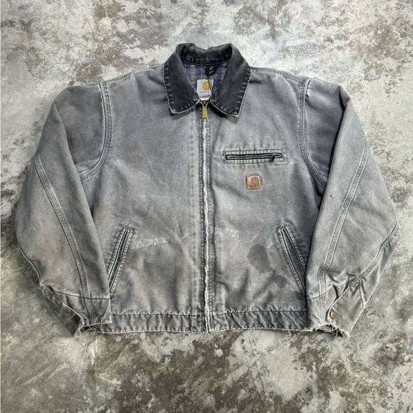 Carhartt Other - Vintage 90s Grey Faded Carhartt Detroit Jacket